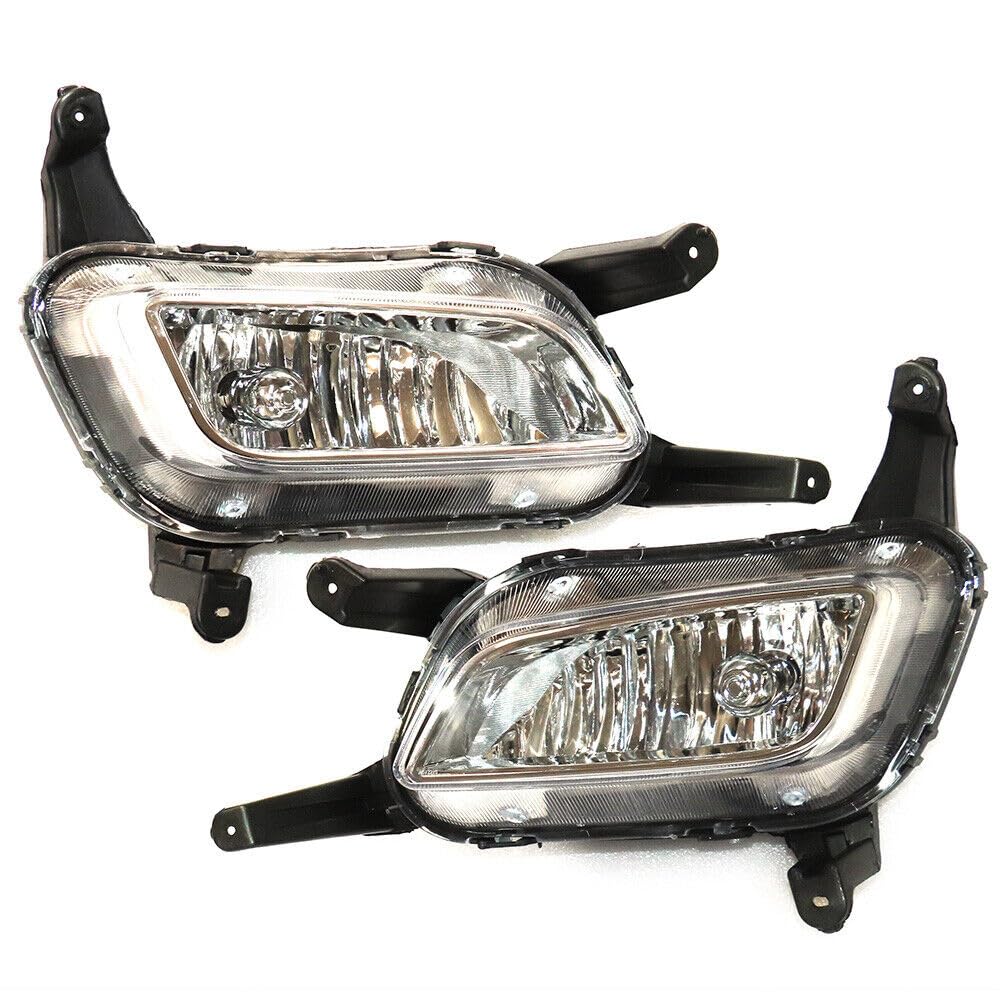 SOLRIMANA 1 Pair For Kia Optima Sedan Fog Light Assembly 2014 2015 Inner Driver And Passenger Side Fog Lights Assembly Bumper Lamp w/Bulb