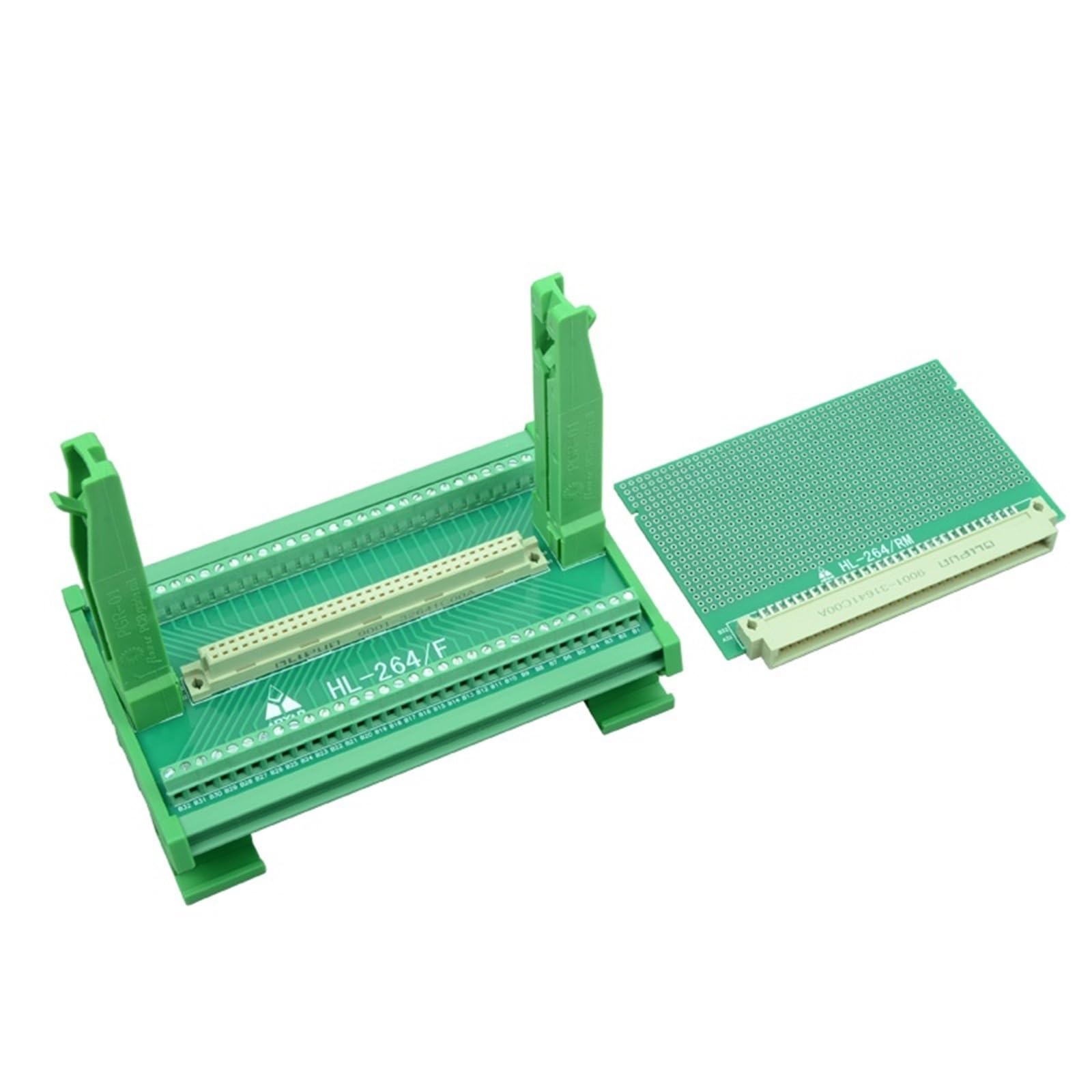 Módulo de enchufe vertical carril DIN compatible con 64/B64 de bloque de tarjeta 7