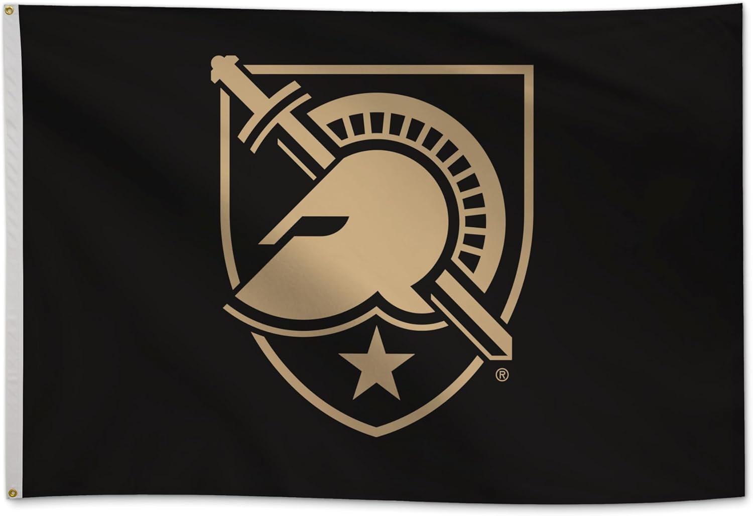 Army Black Knights College Sports Printed Flag - NCAA Licensed - Nylon - School Banner (Black, Gold) (4' x 6')