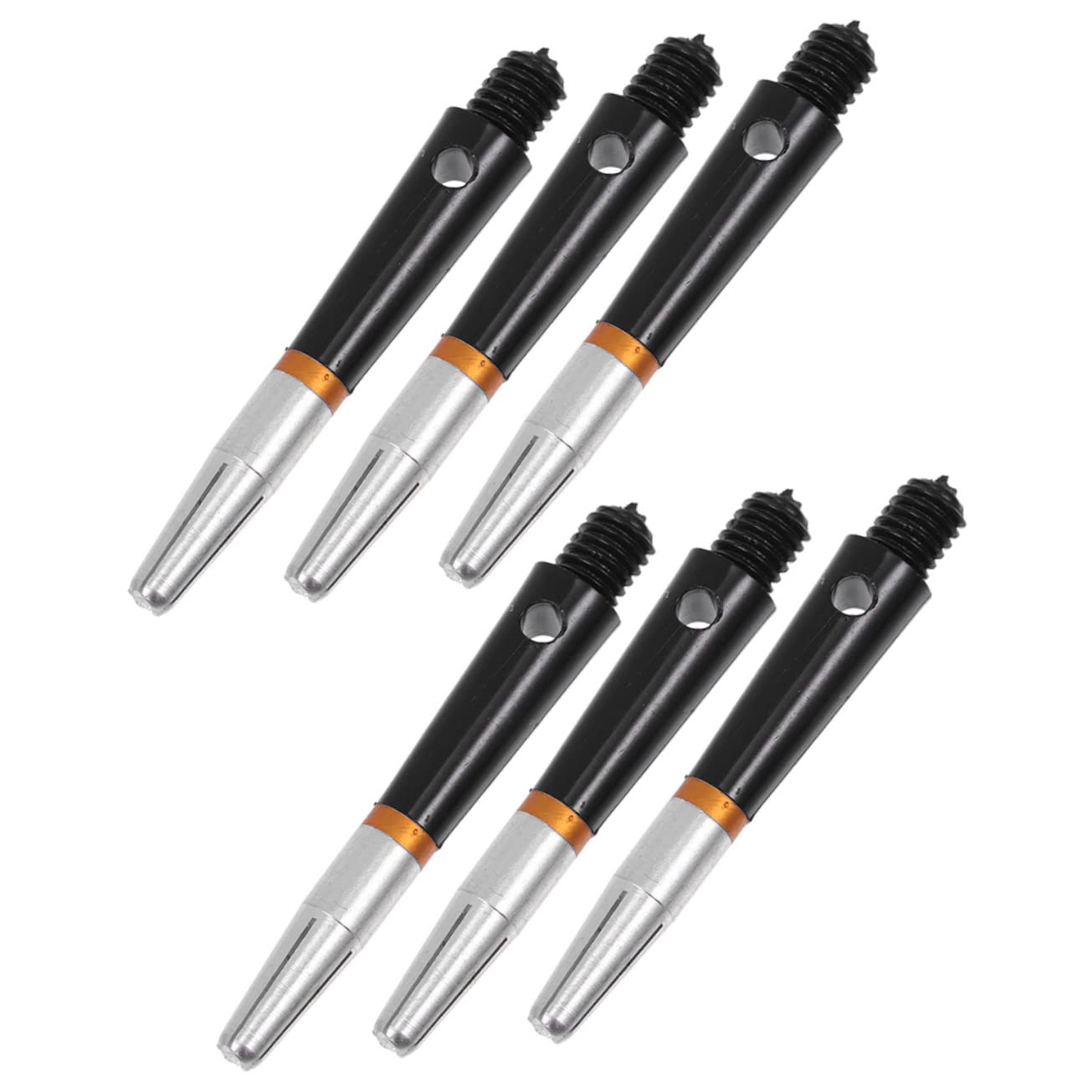 ibasenice 6pcs Shaft Accessories Professional Replacement Stems with K Flights Aluminum Shafts Soft Tip Flying Thread Rods Replaceable Shafts Wear-Resistant Poles Parts Nylon