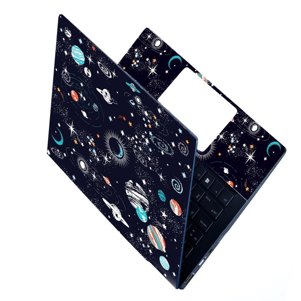 Image of Full Laptop Skin Bubble-Free HD Quality Sticker for Laptops Upto 15.6 inch Compatible with Apple /Dell /HP /Lenovo /Acer /Asus /Sony (Dustproof|Waterproof|Scratchproof|Reusable) - Universe FL2