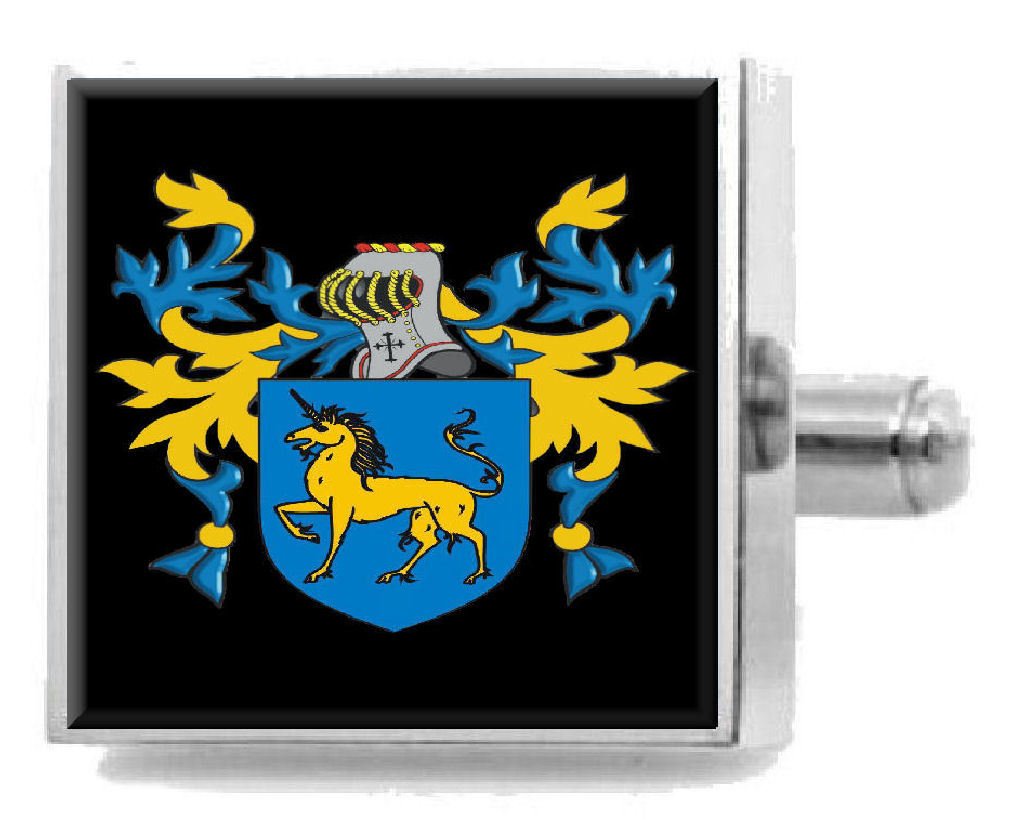 Eades - Clip para corbata de escudo de la familia Inglaterra, grabado en bolsa