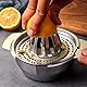 Manuelle Edelstahl-Zitruspresse 400ml – Für Zitronen, Orangen & Grapefruits,Saftpresse Zitronenpresse Lemon Squeezer,Spülmaschinengeeignet