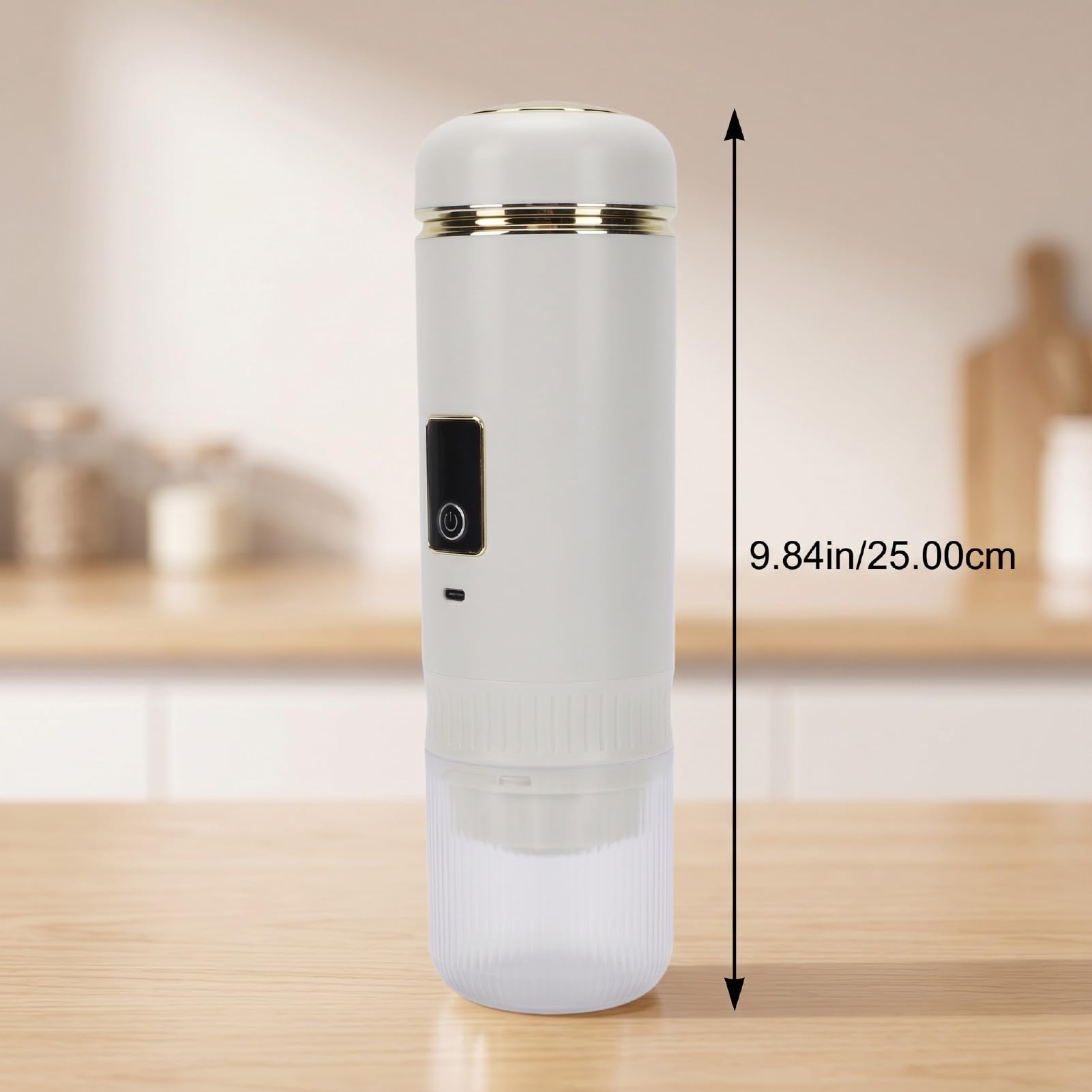 Asixxsix Pequeña Máquina de café Espresso Eléctrica Portátil, 200 Ml | 72W Autocalentamiento, Inalámbrico Recargable 7800mAh, Compatible con Cápsulas y Café Molido, para Viajes de Camping