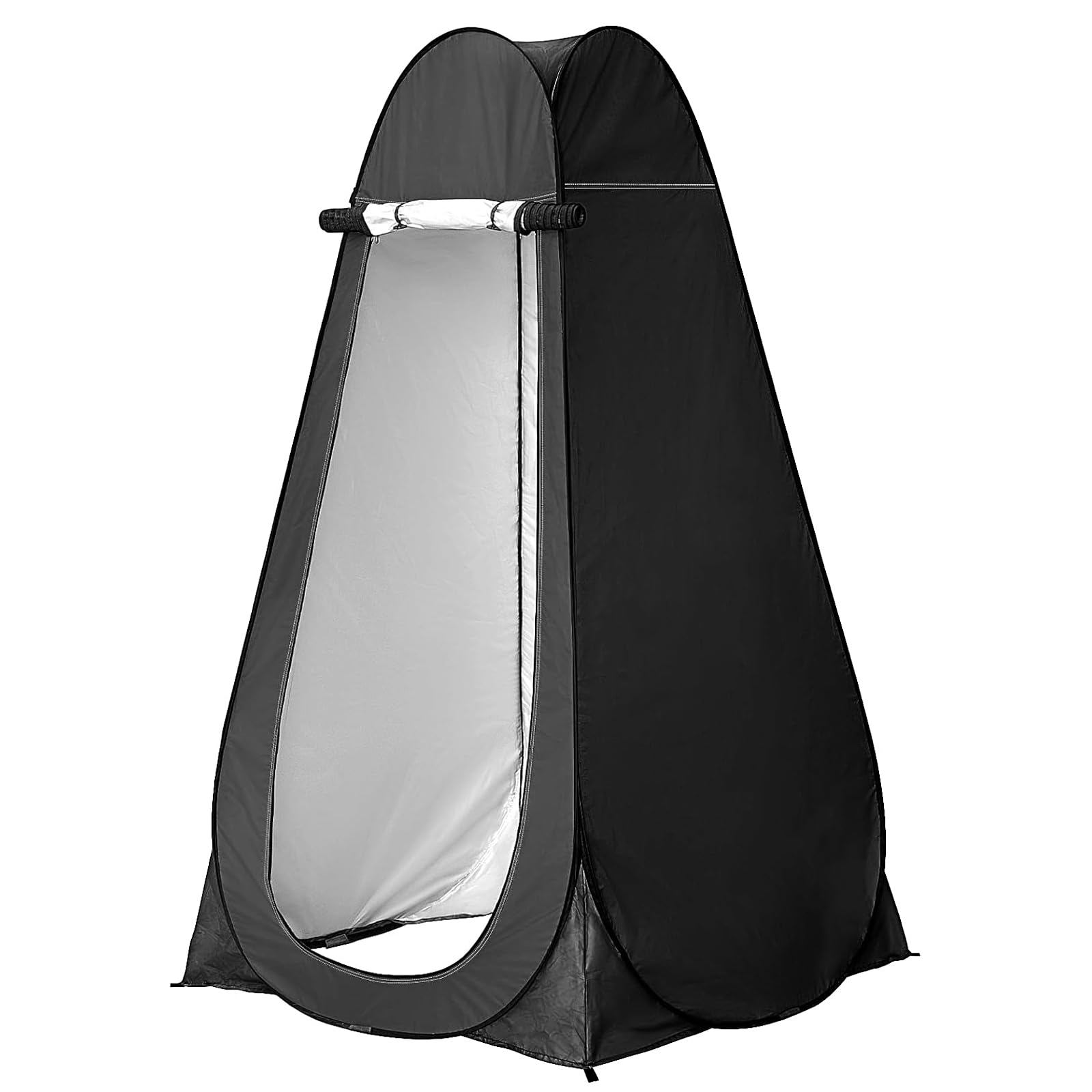 Pop up Tent -Privacy Changing Tent,Outdoor Camping Shower Tent, Camping Toilet - Lightweight, Easy to Install, Foldable - Comes with Portable Bag(Black) image 2