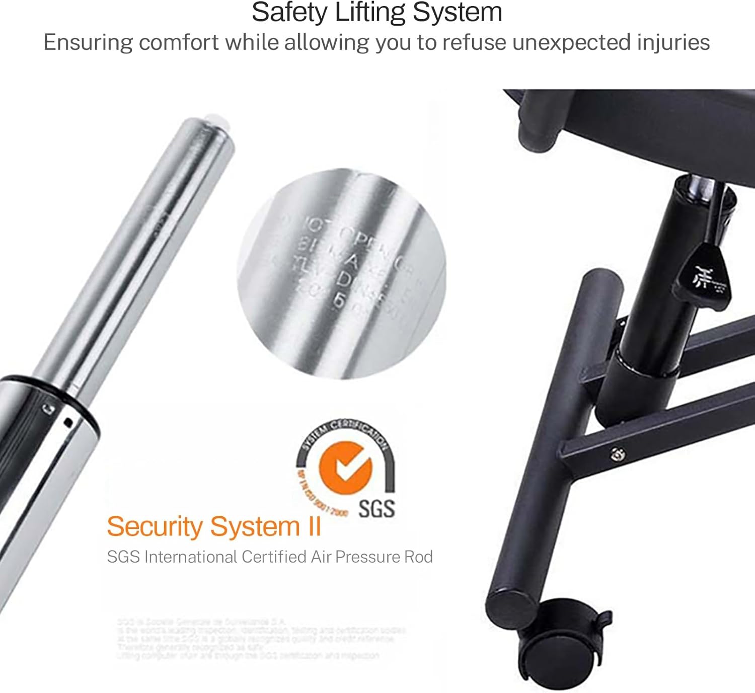 Ergonomic Kneeling Chair Office Stool Knee Support Chair Kneeling Office Chair Adjustable Knee Stool for Office or Home Angled Kneeling Chair