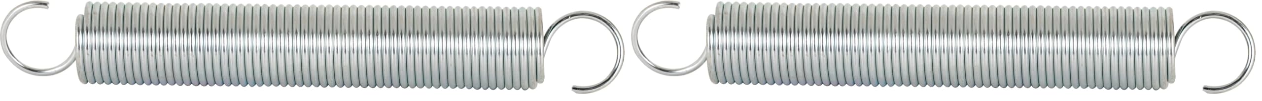 Handyman Springs SP 9628 Extension Spring, Spring Steel Construction, Nickel-Plated Finish, 0.105 GA x 1-1/16 in. x 7 in., Single Loop Open (Single Pack) (Pack of 2)