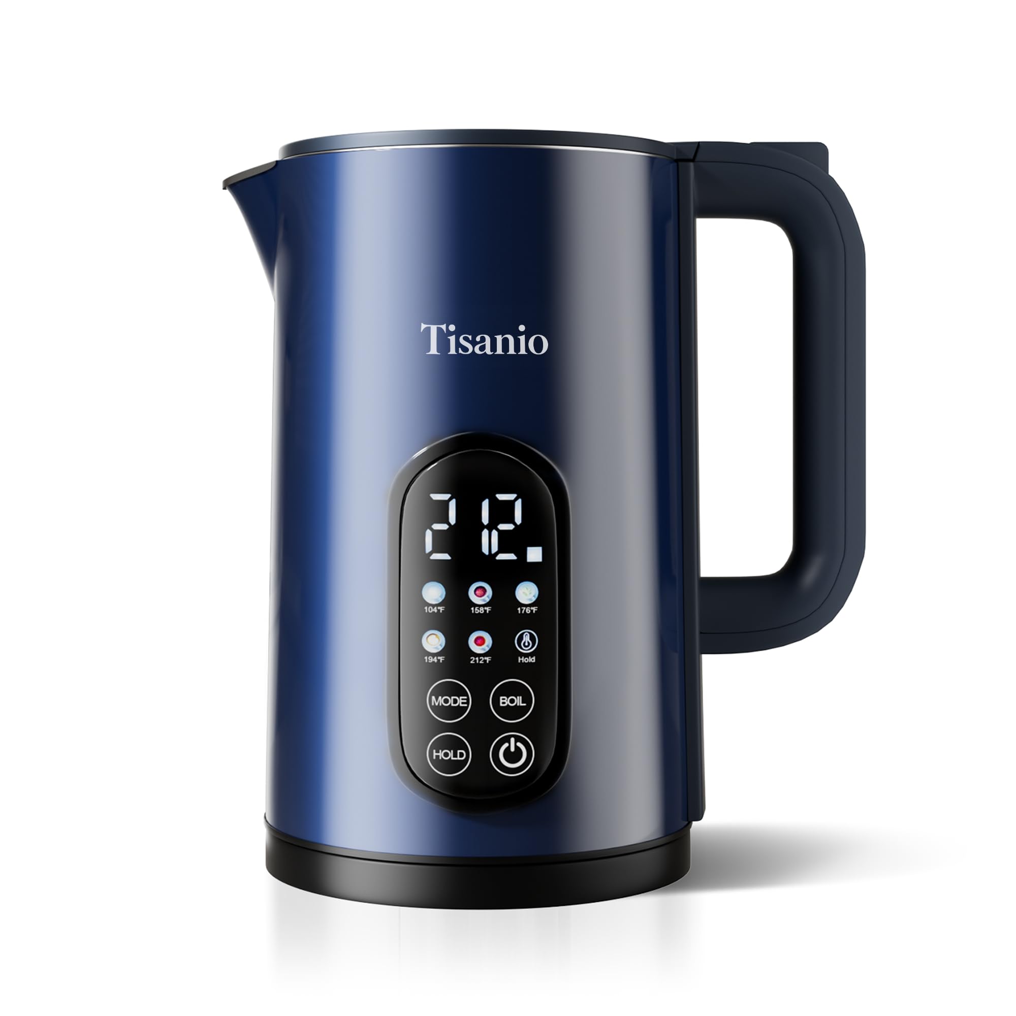 Photo 1 of 1.7L Stainless Steel Electric Kettle with Temperature Control – Blue