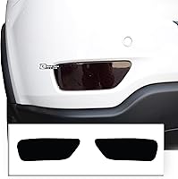 Vista 9 de BOGAR TECH DESIGNS Cubierta tintada para luz de freno trasera y reflector de parachoques compatible con Jeep Grand Cherokee 2014-2021, oscura
