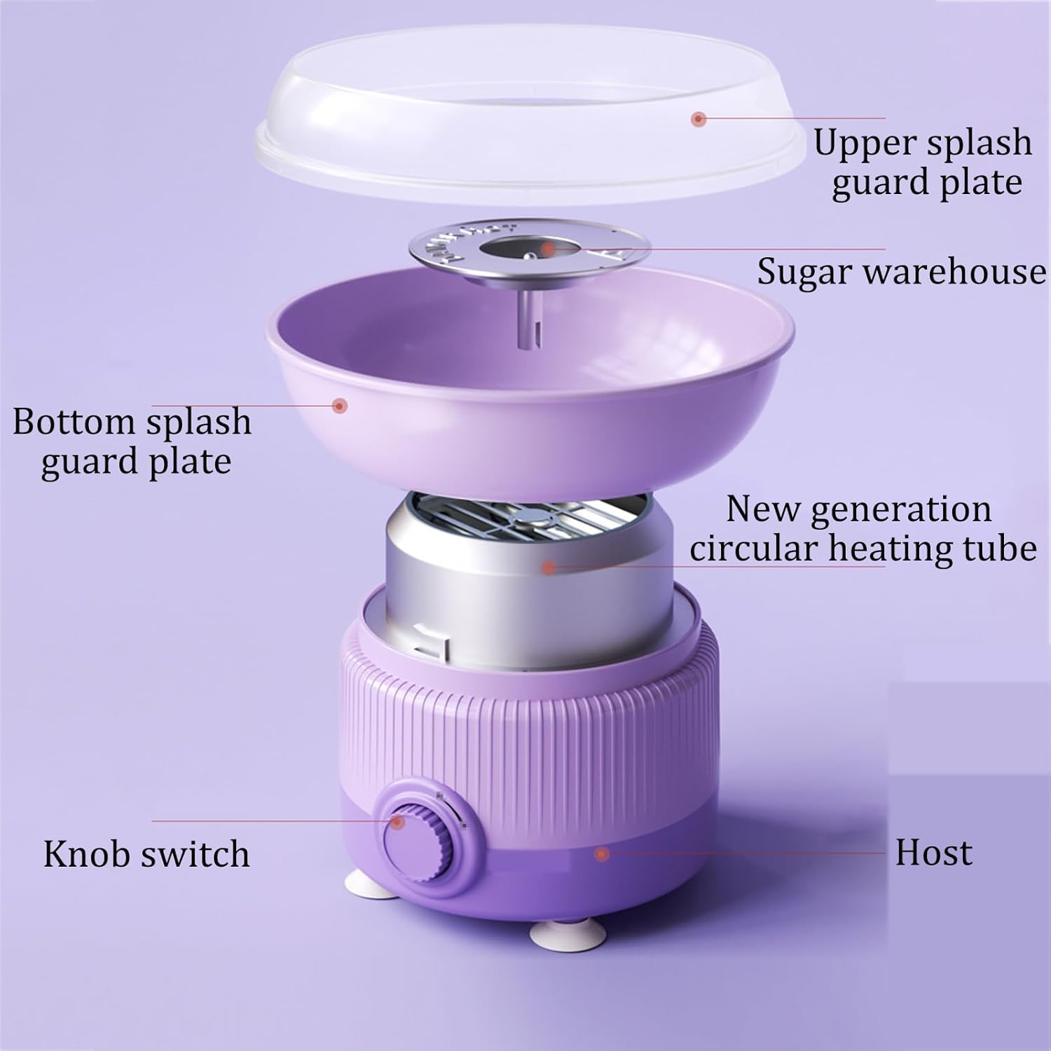 Small Cotton Candy Machine,Portable Marshmallow Machine,Retro Vintage Candy Maker,Knob Switch,Easy to Operate,for Family Gatherings Friend Parties(Color:Yellow)