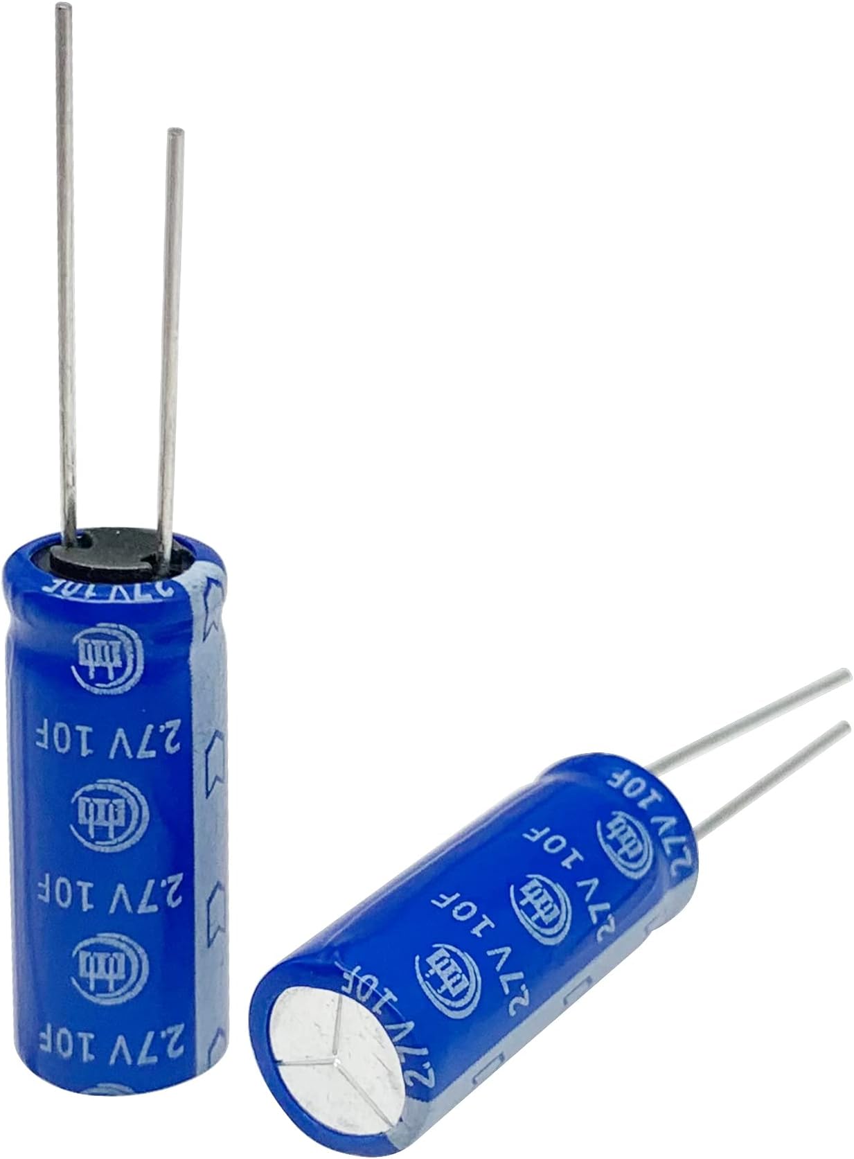 5pcs 10X25mm(0.39x0.98in) Super Capacitor 2.7V 10F Farad Capacitance Winding Type Energy Storage for On Board Backup Energy Storage