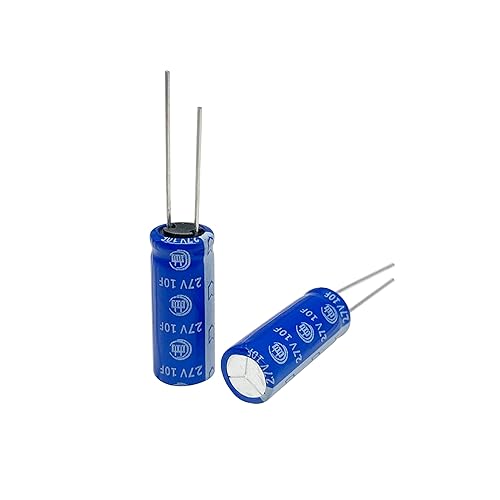 Miniatura 8 de 5pcs 12.5X25mm (0.49x0.98in) Super Capacitor 2.7V 20F Farad Capacitancia Tipo Devanado Tipo Almacenamiento de energía para almacenamiento de energía