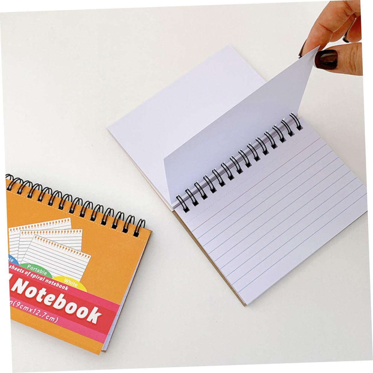 VILLCASE 5 Pièces 2 notes autocollantes sur fiche cahier enroulé cahier de campus spirale notes enseignant de blocs-s multi-usages blocs-s pratiques Papier
