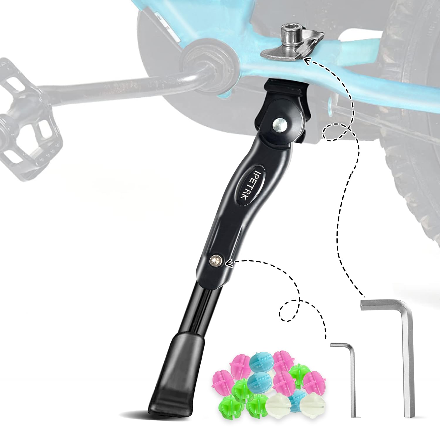 trek bicycle kickstand IPETRK Bike for 16 18 20 Inch Wheel Adjustable Center Mount Stand Kickstand for Kids Bike Fit Mountain Bikes/Road Bike/Trek Bike/Adult Bike/Sports Bike : Buy Online at Best Price in ZH McKlein Parker 15