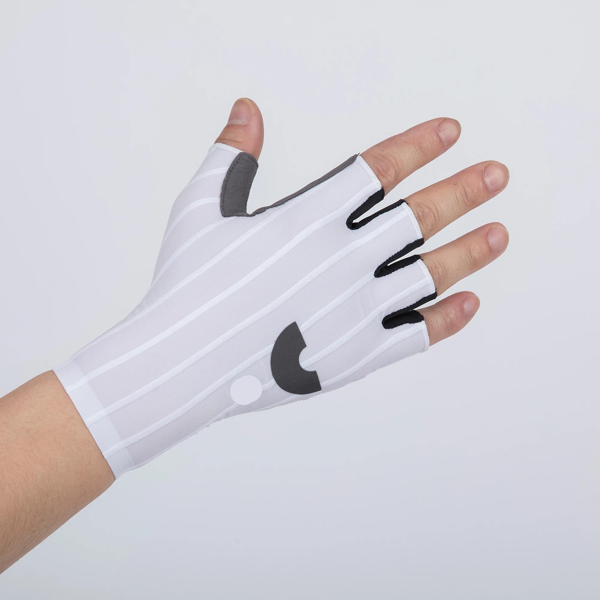 Guanti da fitness estivi guanti da ciclismo a mezze dita intrecciati aerodinamici a righe guanti sportivi da bicicletta ammortizzanti guanti da bici da strada per fitness