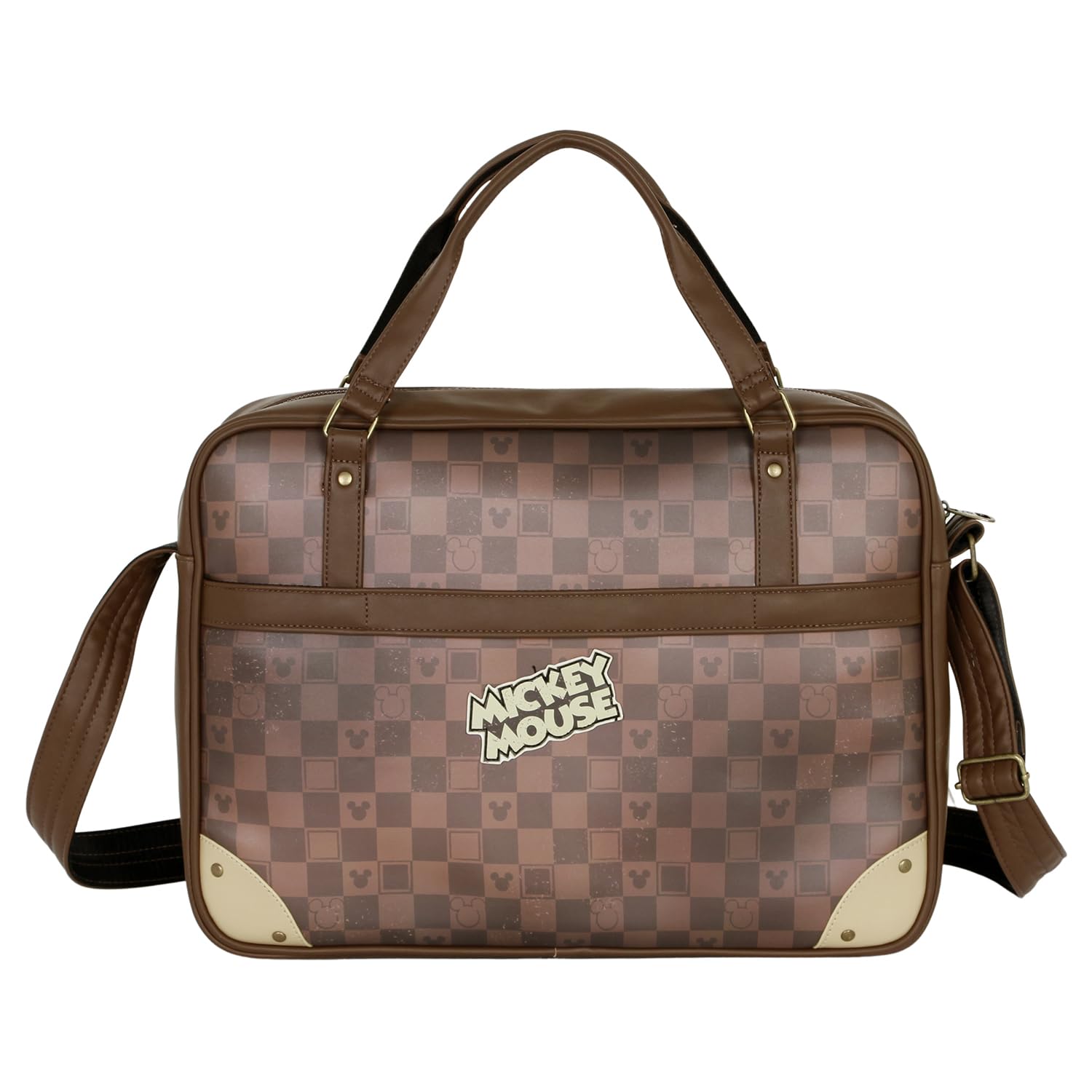 Disney Topolino Journey-Borsa Computer Laptop, Marrone, 42 x 30 cm