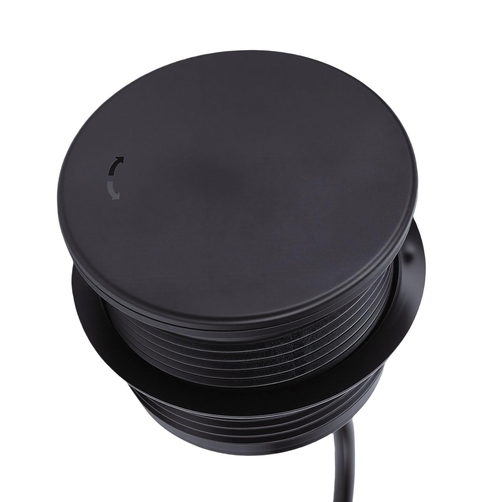 Jectse Ciabatta Integrata con Ricarica Rapida USB C, Presa da Incasso con Coperchio e Cavo, Presa da Tavolo 16A per Scrivania di Mobili, Ciabatta da Scrivania (Spina europea 220 V)