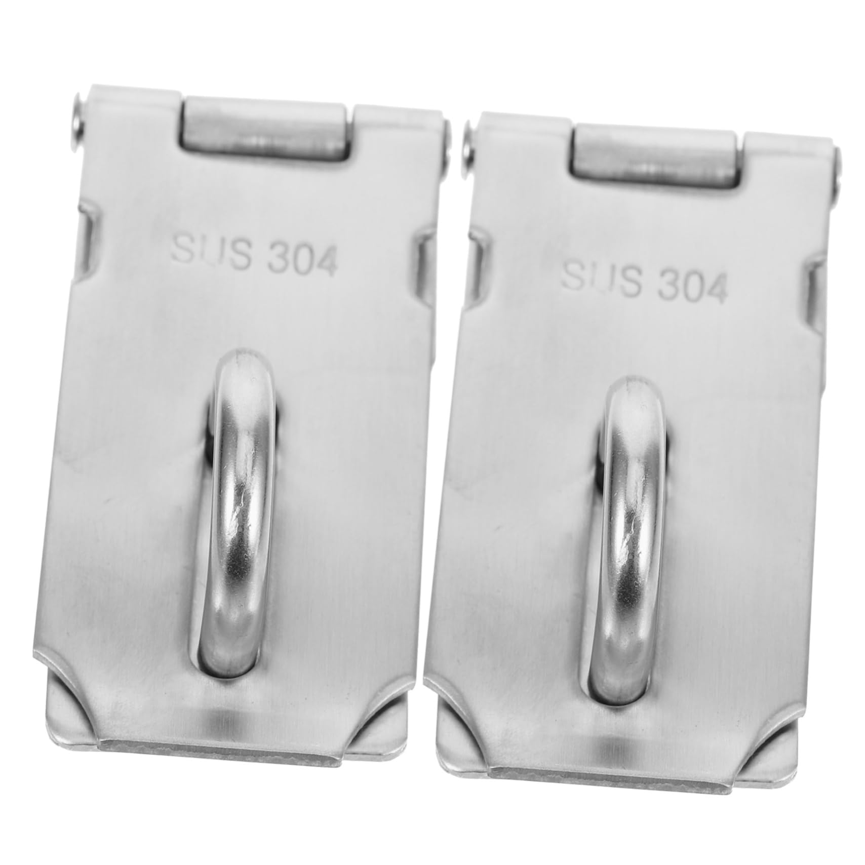 SEWACC 2pcs Stainless Steel Door Lock Padlock Latch Security Hardware Easy DIY Installation for Home Office