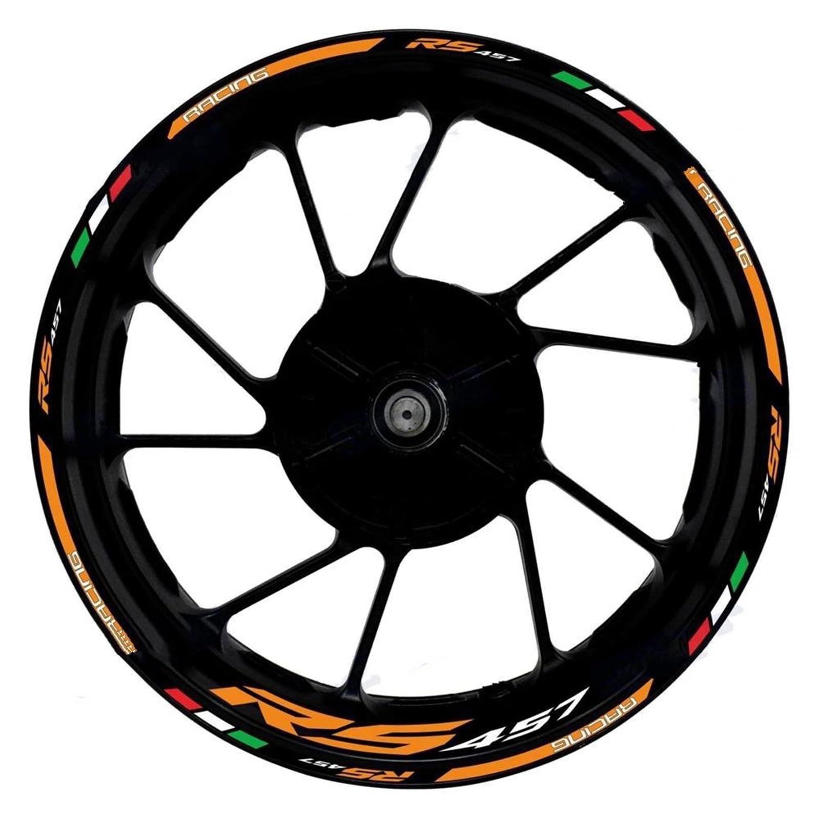Motorcycle Wheel Sticker Decals Waterproof 17 Inch Rim Strip Tape for RS457 RS 457 Wheel Rim Sticker(Color1)