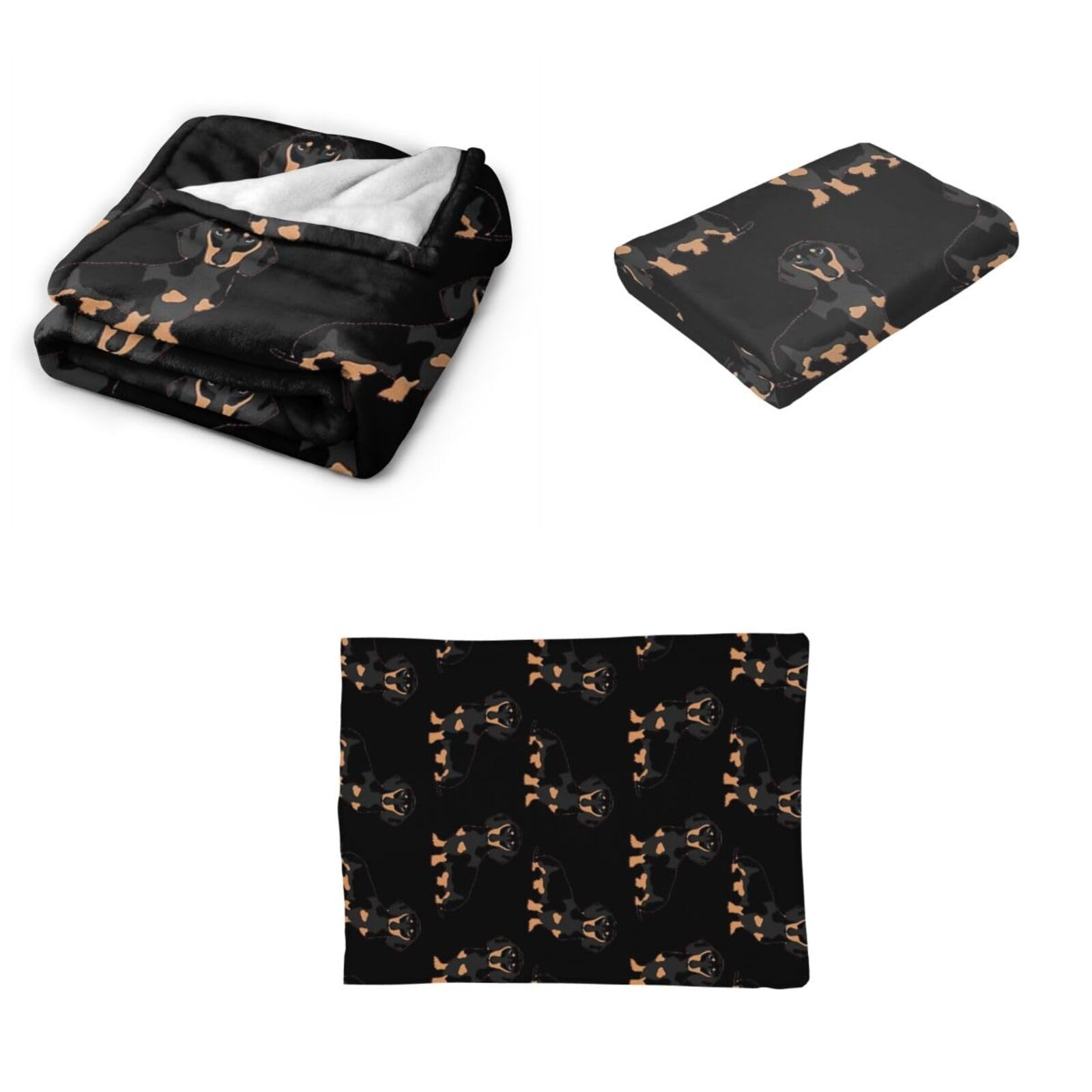 Couverture en micro polaire ultra douce pour chiens - Couverture confortable et chaude pour toutes les saisons - Grande taille, légère, durable et portable pour l'intérieur