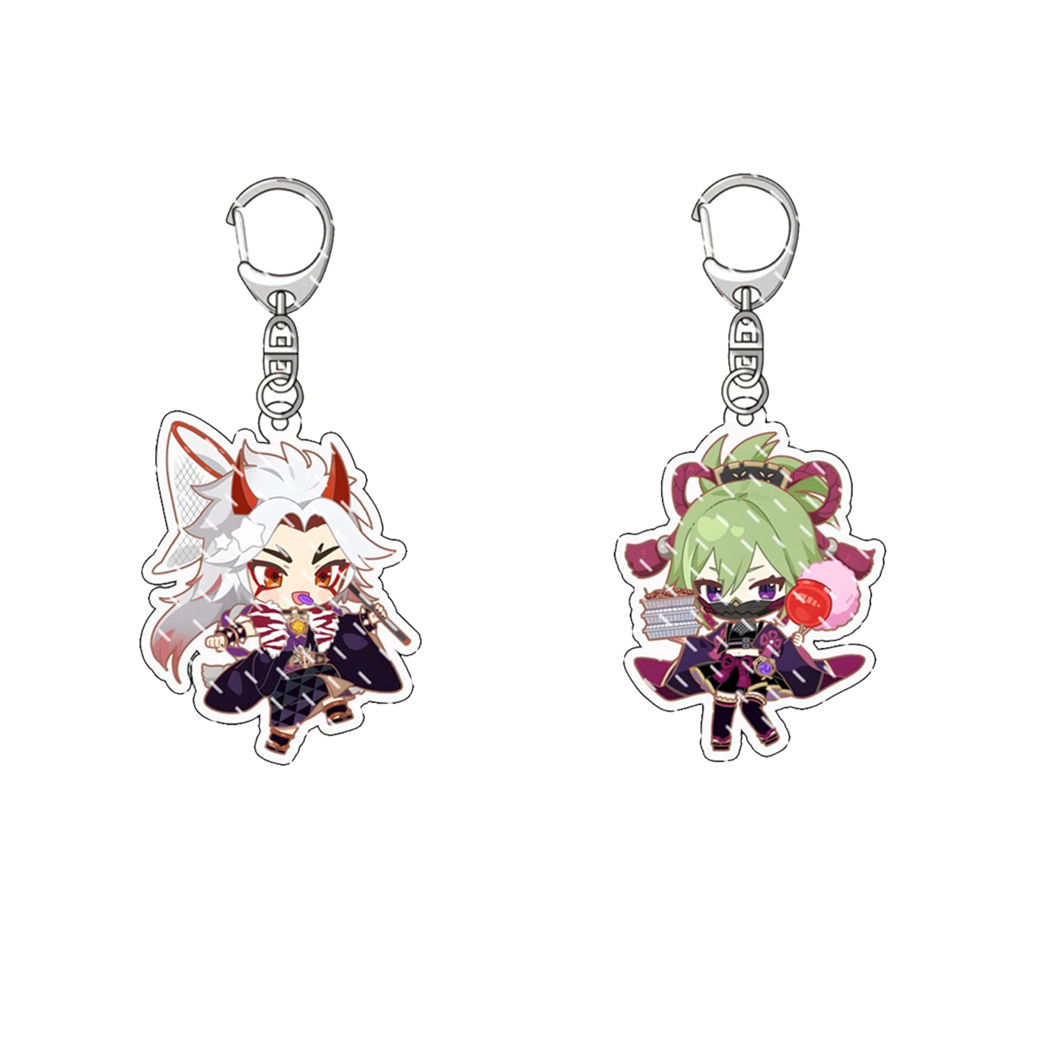 Generic2 PCS Acrylic Keychains Cute Cartoon Anime Characters Keychains Friends Kids Gifts