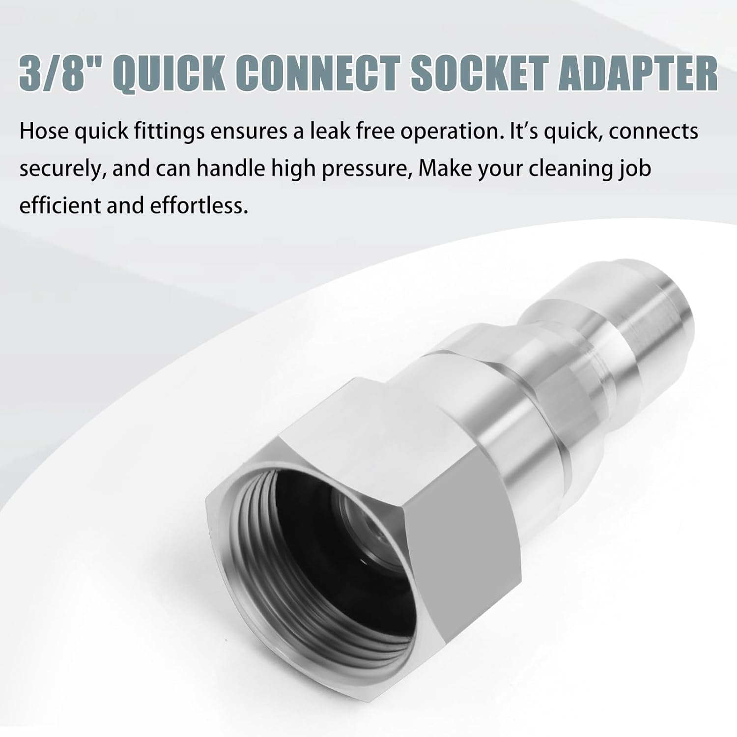 Pressure Washer Quick Connect Swivel Fitting M22 to 3/8" Quick Connect for Pressure Washer, 5000 PSI