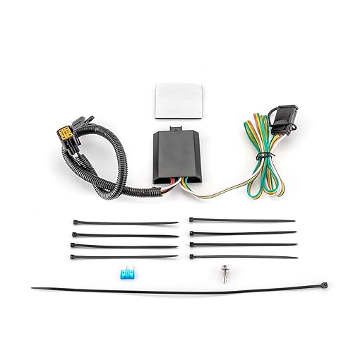 WeiSen Arnés de cableado de remolque personalizado de 4 vías compatible con Hyundai Santa Fe Cruz Palisade Tucson 2019-2024, Kia Telluride Sorento