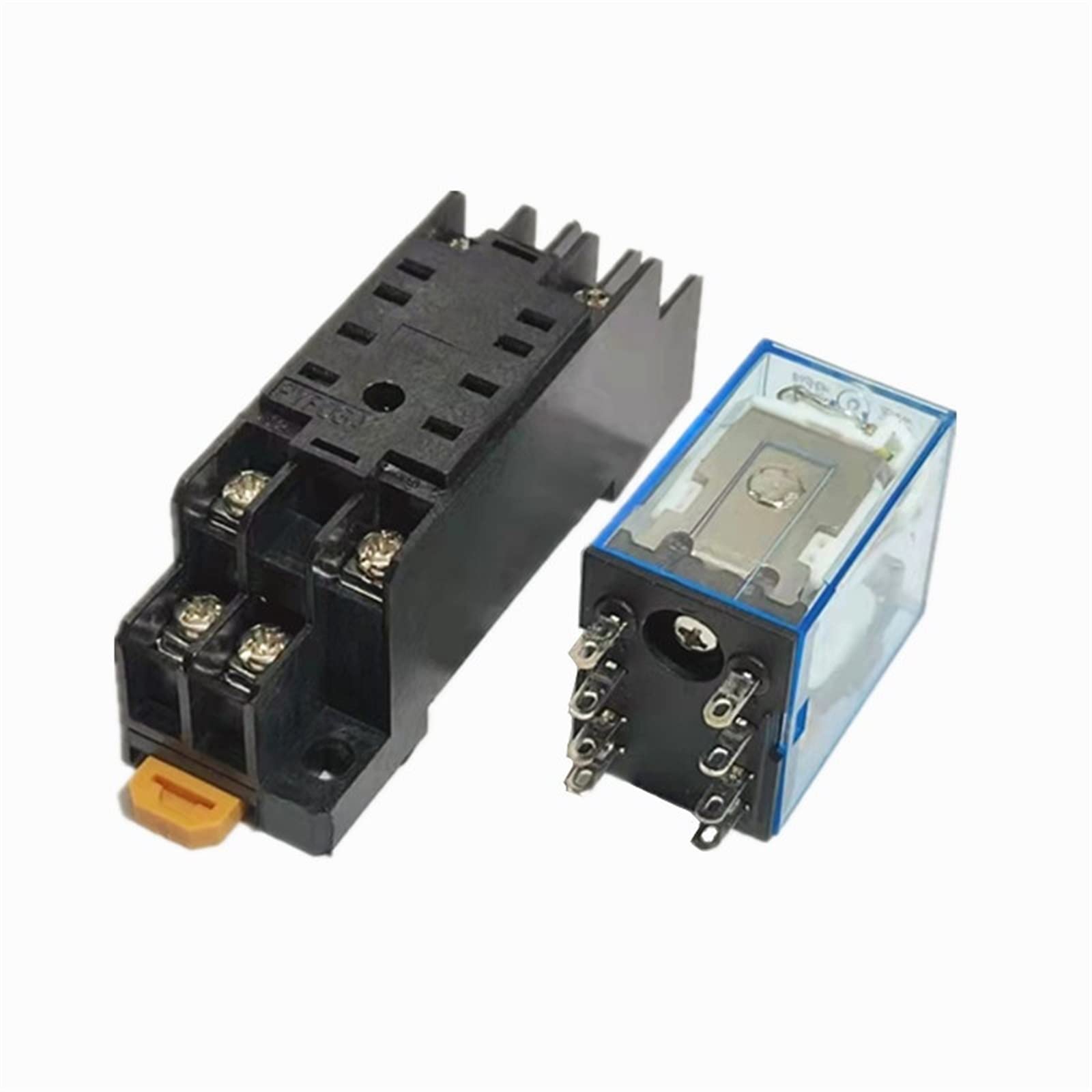 AERBNYEQP MY2P HH52P MY2NJ DPDTMiniature Coil Generalelectromagnetic Intermediate Relay Switch withSocket Base LED AC 110V 220V DC 12V 24V(AC380V)