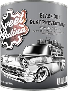 Speedway Motors Sweet Patina SP-600 Black Out Rust Preventative Gloss Black 1 qt.