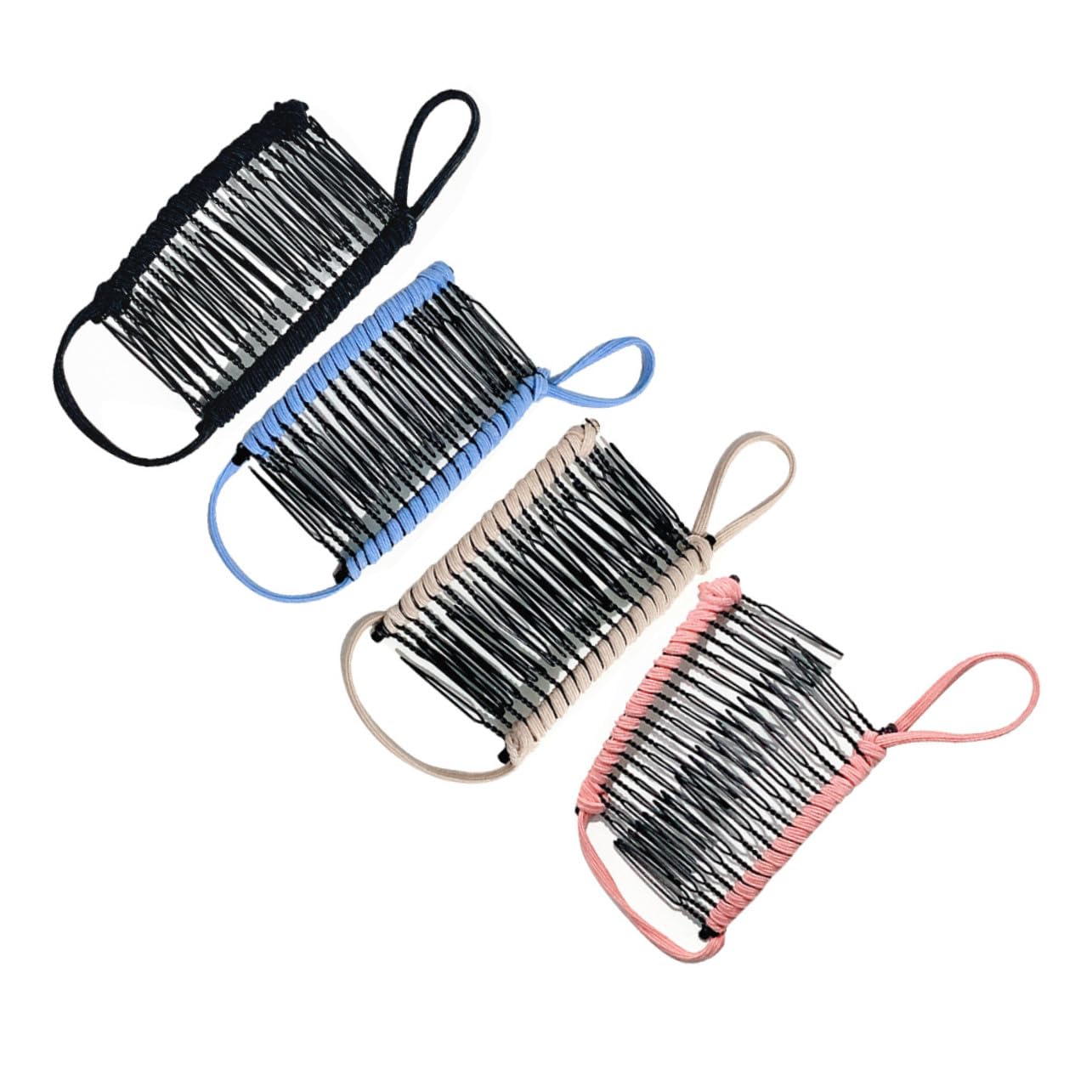 4 Pinzas Cabello Forma de Plátano de Hierro Antideslizantes para Mujer y Niña, Accesorios de Moda Que Protegen el Cabello Mojado, Pack de 4 Unidades