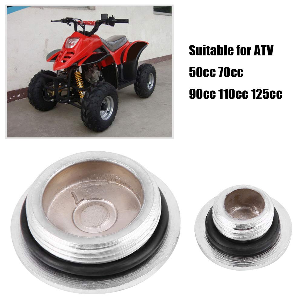 Yctze tapon de aceite para 2017 coolster atv Tapa lateral del estator del motor, tapa de aluminio de la tapa lateral del estator del motor para ATV
