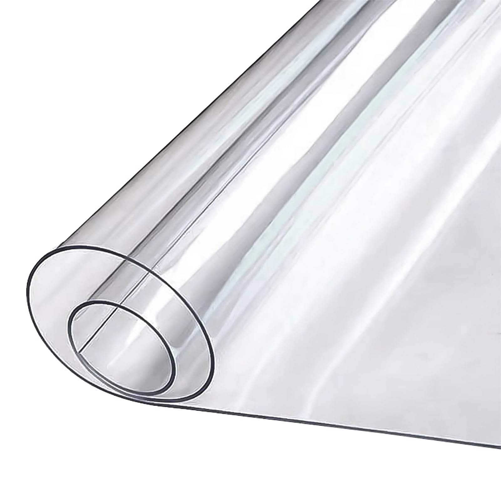 Nappe transparente - 70 x 130 cm - Film transparent pour chaises - Haute densité - Anti-glisse - Différentes tailles - Découpe individuelle - Transparent - 1 mm