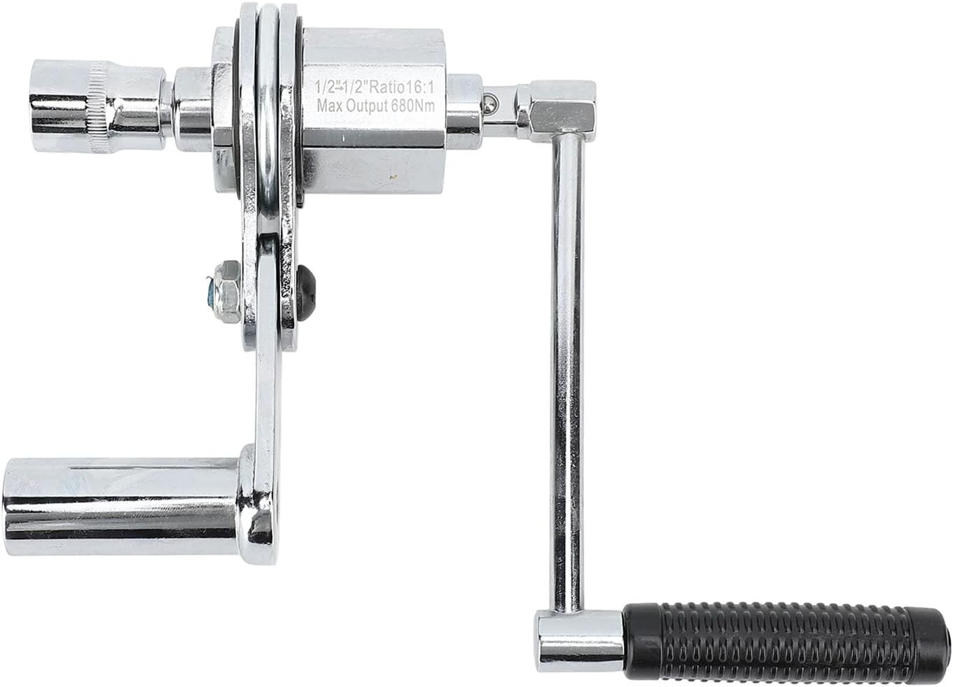 Torques Multiplier Wrench, 1:16 Gear Ratio 1/2 Drive Labor Saving High Carbon Steel Lug Nut Wrench, Torques Set with 3 Socket and Carrying Case for Loosening Car Tire Lug