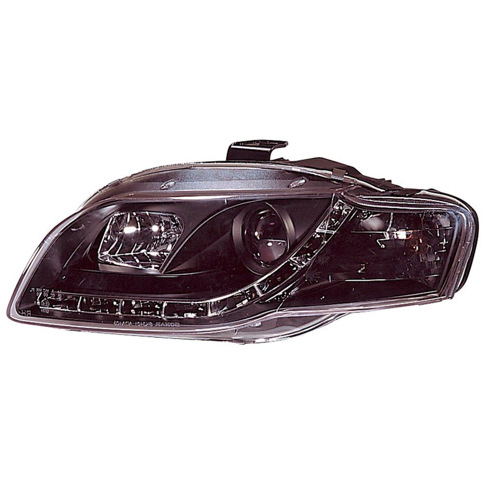 Phares avant Audi A4 B7 2005 2006 2007 2008 DRL noir - 2