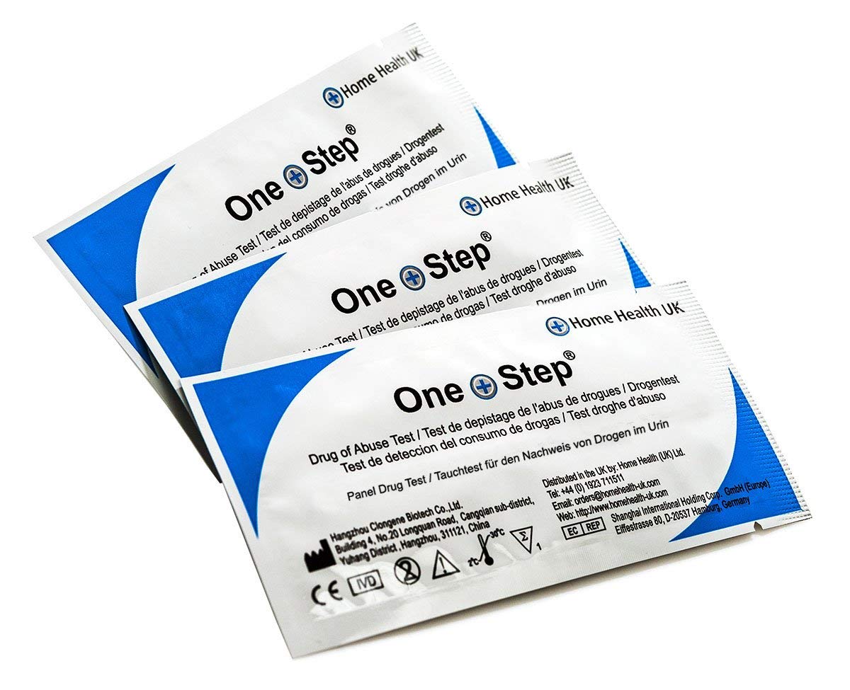 One Step Cannabis Urine Panel Drug Tests, 10 x Rapid Dip Card Testing Kits, 50ng/mL Cut-Off, Detects Marijuana, Hashish, THC, Ideal for Parents, Schools, Hospitals, Workplace