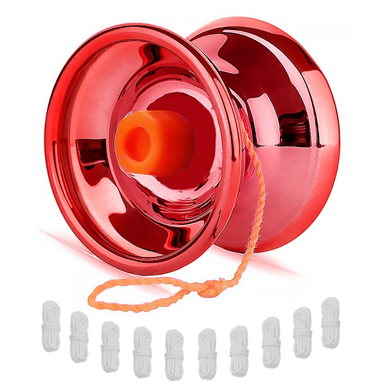 SQUIDSY High-Speed Metallic Finish Yo-Yo Spinner Toy with Extra 10 String - Perfect for 12 Years Kids and Beginners ( Color May Vary) (B0CQXL2492) Amazon Price History, Amazon Price Tracker