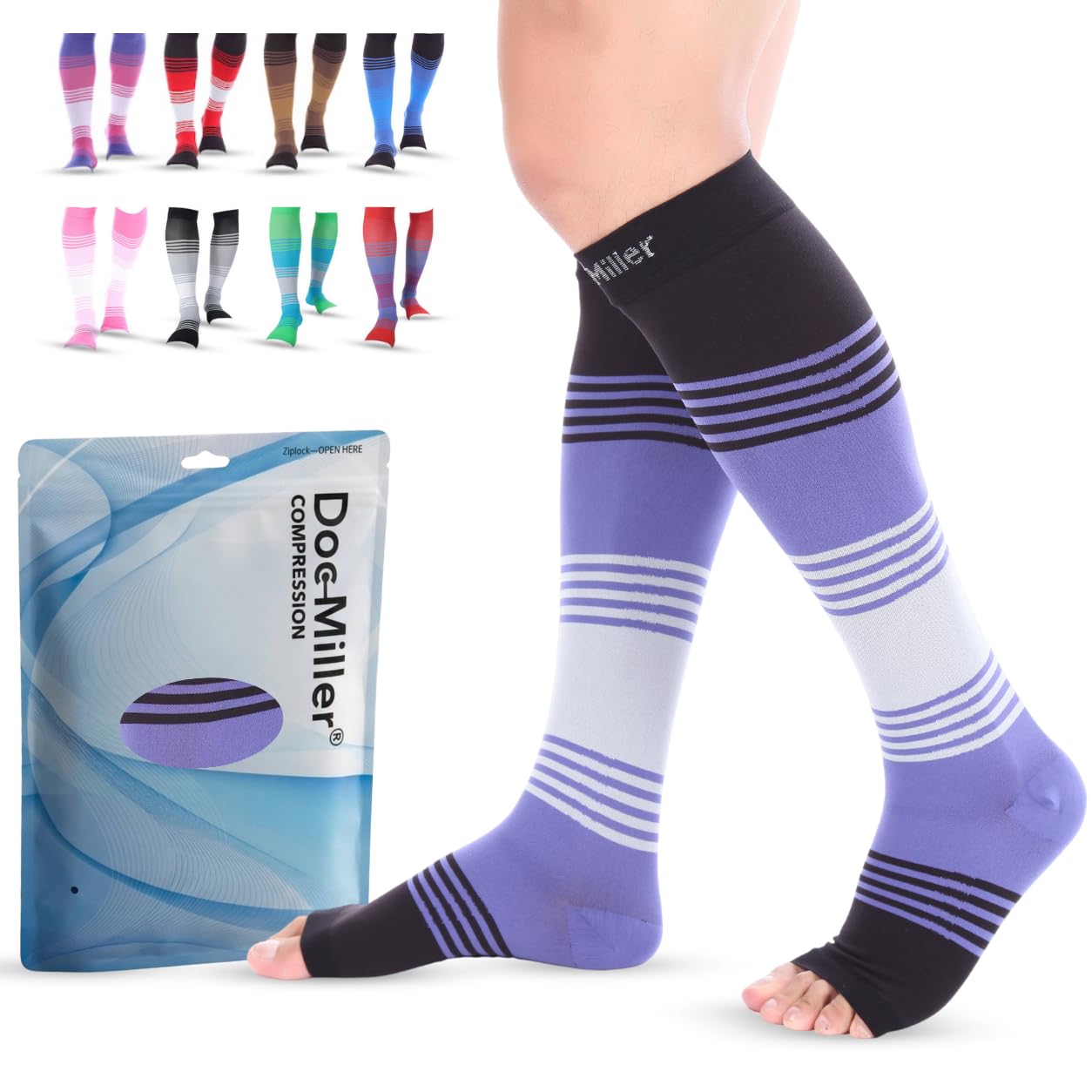 Open Toe Compression Socks