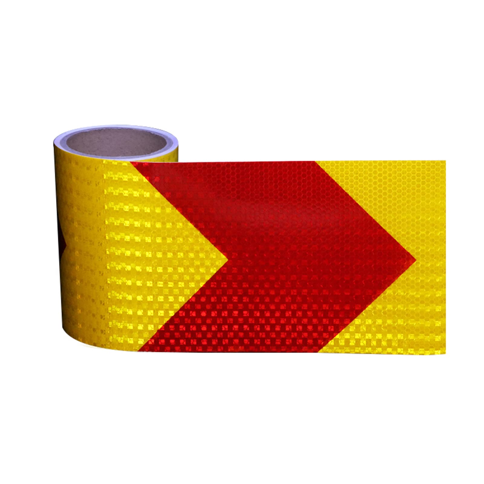 VHcgCGJ reflective tape, Reflective Tape Hazard Warning Night Self-Adhesive High Intensity Prismatic(Red)