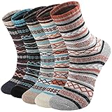 Pleneal Wool Socks for Women - Womens Winter Warm Wool Sock Men Cozy Knit Boots Socks for Women