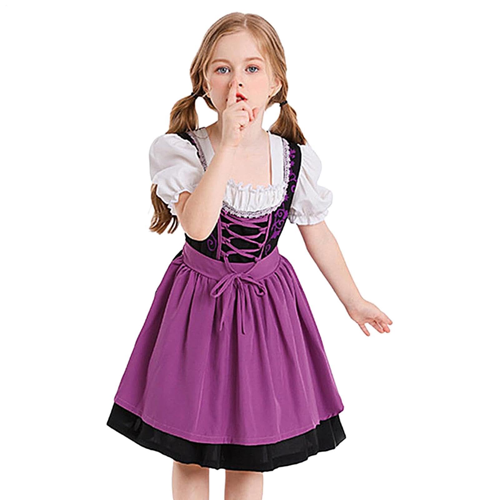 Kostium niemieckiej dziewczynki, sukienka Dirndl, sukienka na festiwal piwa, kostium na festiwal piwa, kostium Dirndl na karnawał, fantazyjne kostiumy dla dzieci 2-12