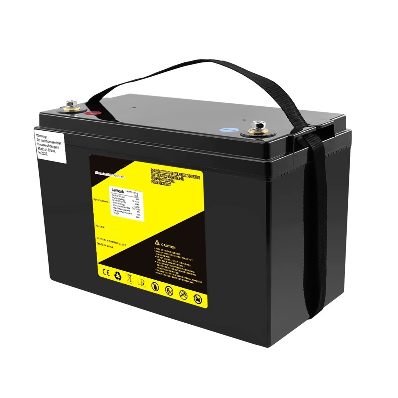 Amazon.co.jp: リン酸鉄リチウムイオンバッテリー 24V 80Ah LifePo4 