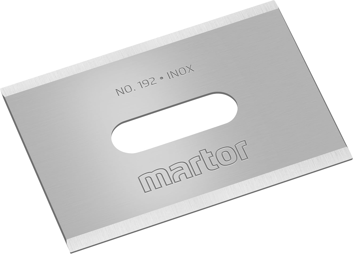 Martor 192.66 Stainless Steel Industrial Replacement Blade for MARTego/Merak - Silver (10-Piece)
