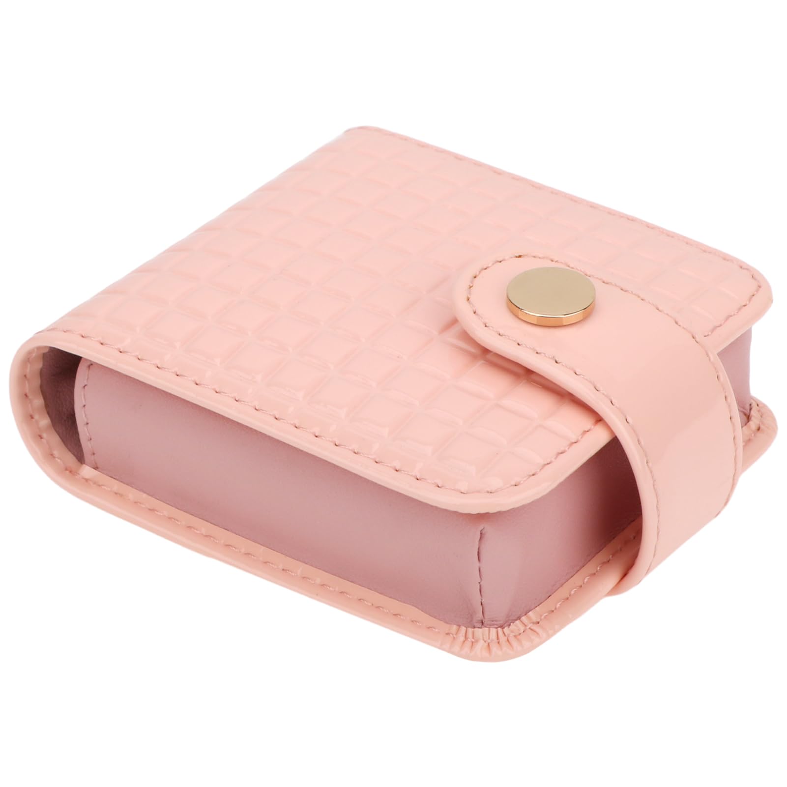 kilofly Genuine Leather Double Lipstick Case Cosmetic Makeup Holder + Gift Box (Pink)