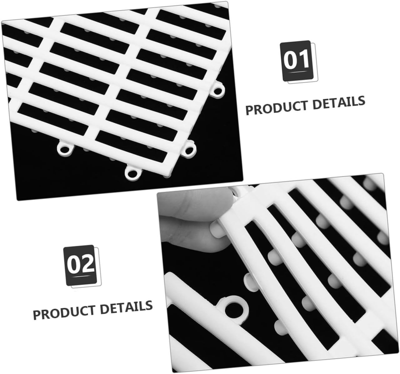 4pcs Bathroom Floor Mat Non-Slip Shower Cushion Skid Ground Mats for Washroom Bathtub Toilet DIY Splicing Skid-Resistant Rugs