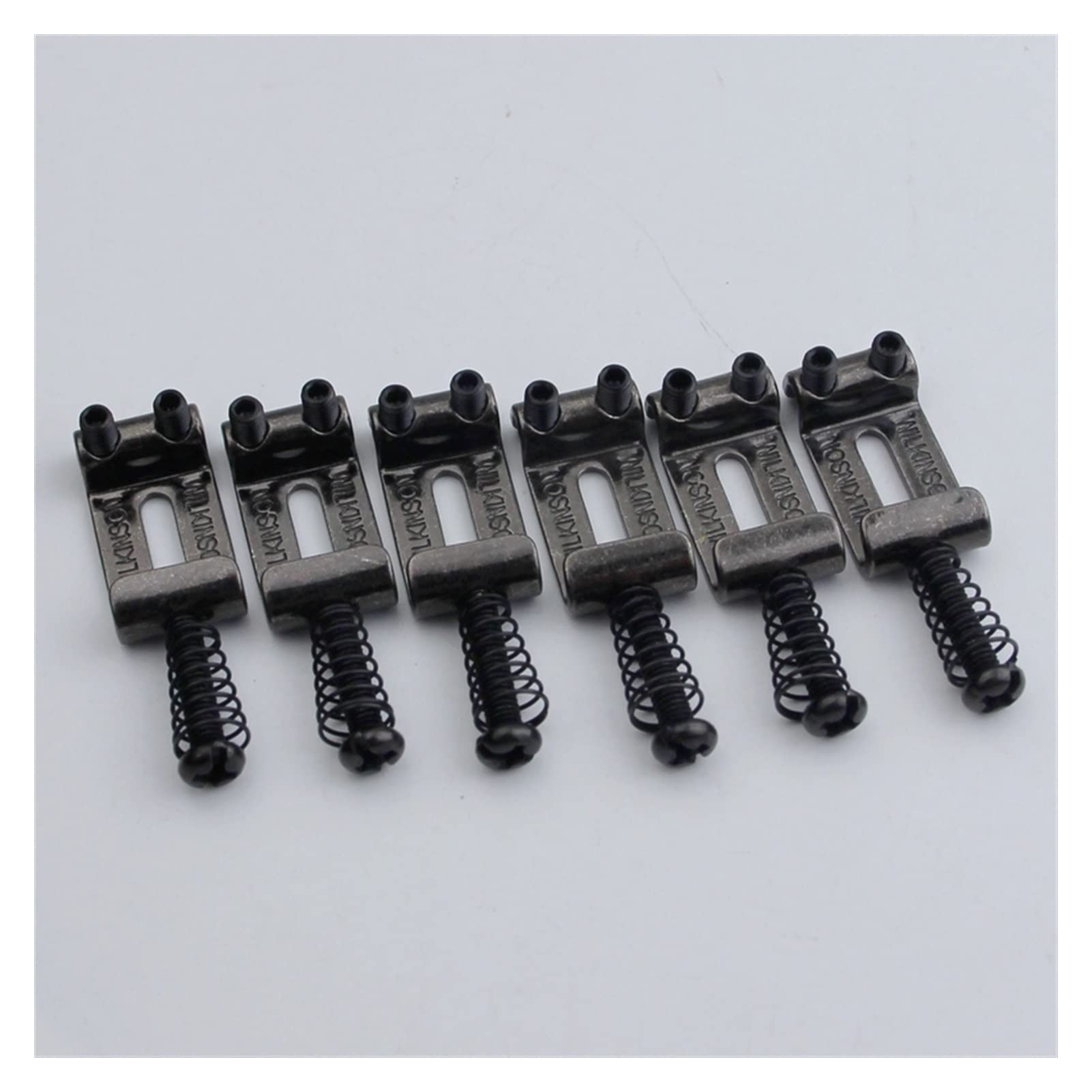 Accesorio repuesto puente Sadillas De Acero 10. 8mm Para Puentes De Guitarra Tremolo Color Ahumado. (Color : 6pcs)