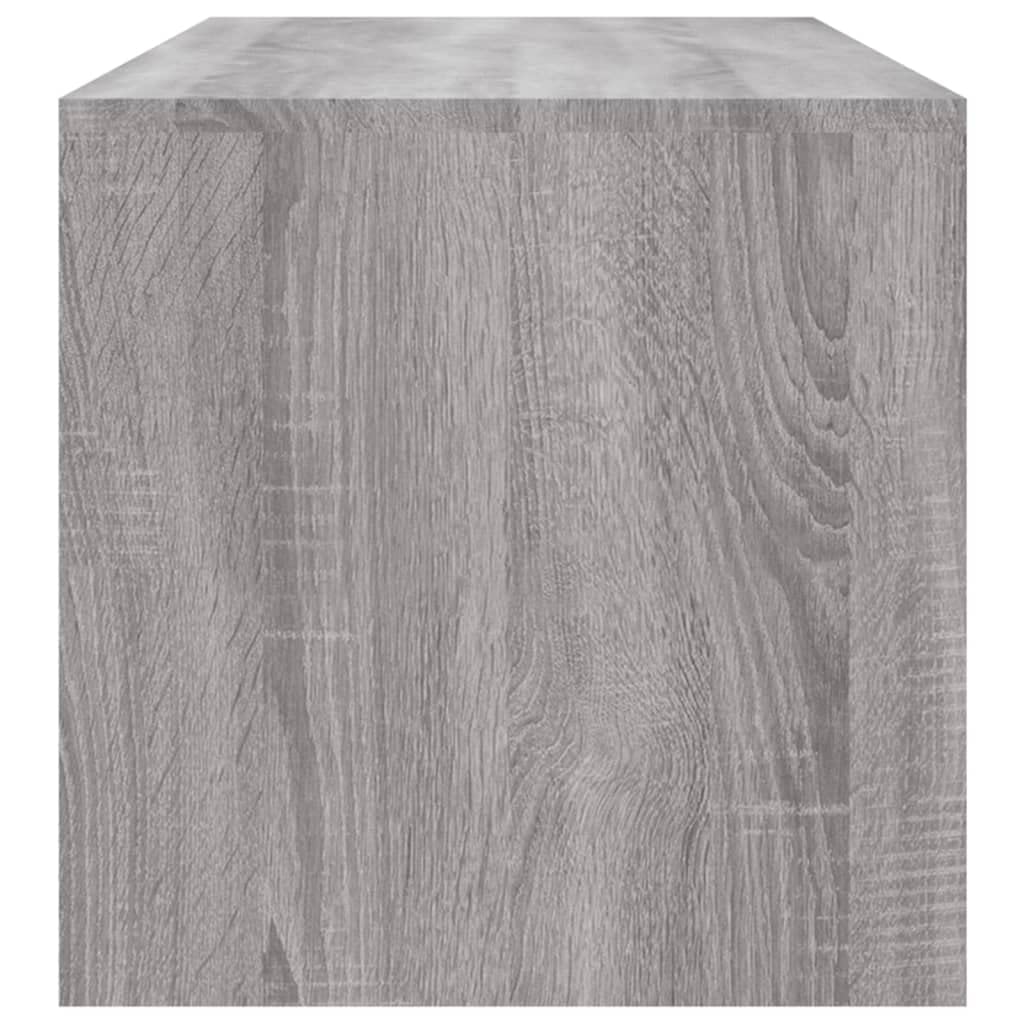 Générique Stolik kawowy Sonoma szary 100x40x40 cm Wood Ingenierie | Otwarta półka do przechowywania, wytrzymała góra, łatwy montaż, do salonu