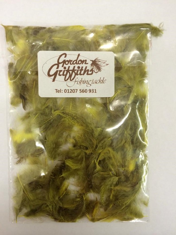 Gordon Griffiths English Partridge Grey Mixed Hackles - 2 Gram Pack (Yellow)