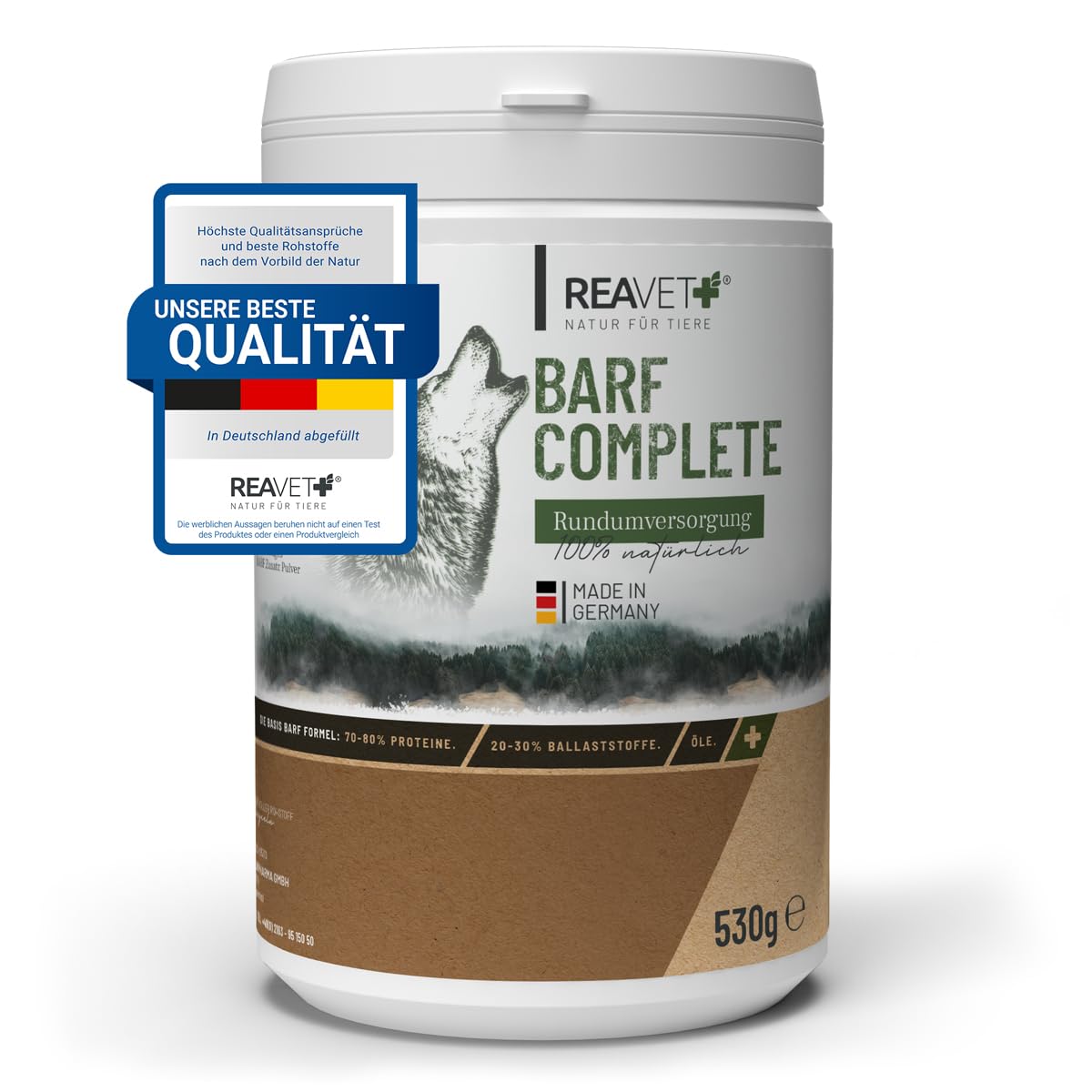 ReaVET Barf Complete Dog 530g - Barf, minéraux, Barf pour Chiens, vitamines Chien, additif Barf Chien