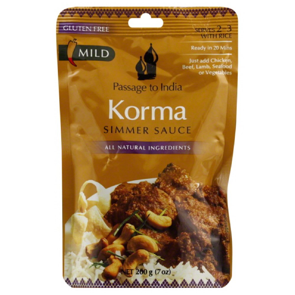 Passage to India Simmer Sauce, Korma, 7-Ounce (Pack of 3)