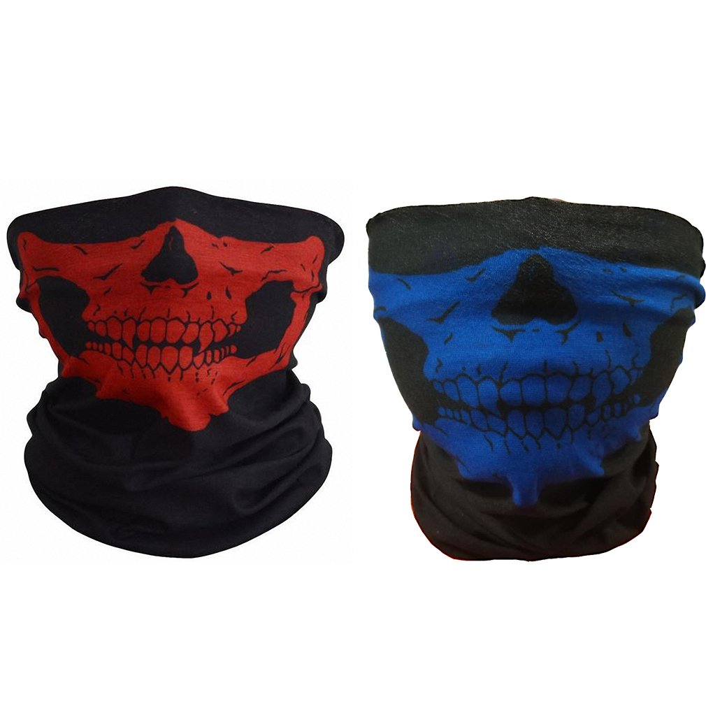 Ulalaza ToBe-U Seamless Multi Function Half Face Skull Tube Mask for Halloween — image 1